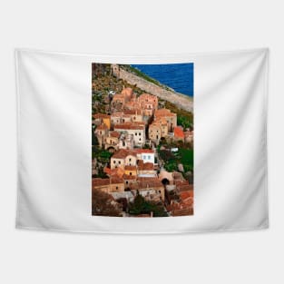 Living in the castle of Monemvasia Tapestry