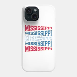 TEXT ART USA MISSISSIPPI Phone Case