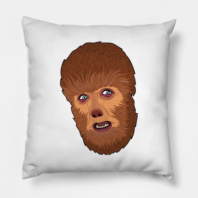 Lon Chaney | The wolfman Pillow by Jakmalone