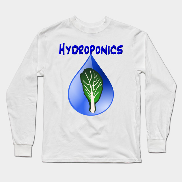 Hydroponics With Water Drop And Lettuce Leaf Hydroponic Long