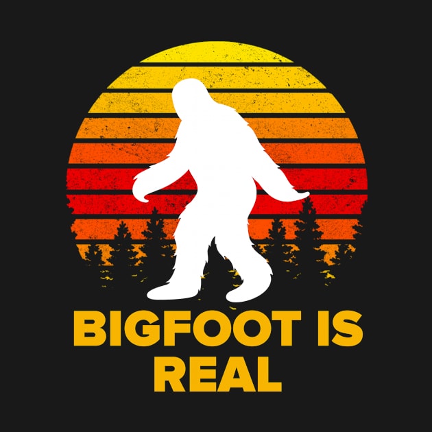 Bigfoot Is Real Funny Gift by narekmug