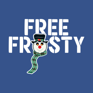 Free Frosty Snoman Head T-Shirt