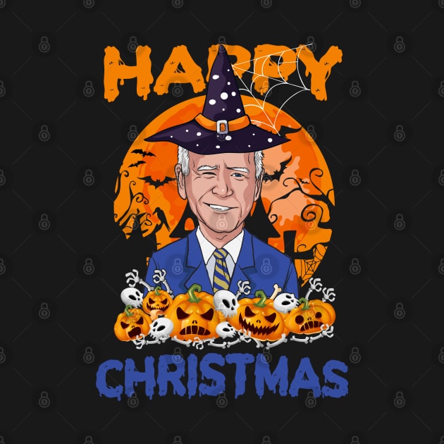 Funny Joe Biden Halloween Happy Christmas Witch Hat Anti Biden by wonderws