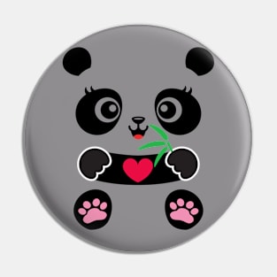 Panda Love Pin