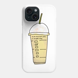 White Chocolate Mocha With Whipped Cream Christmas Coffee Phone Case