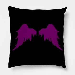 Dark Purple Wings Pillow