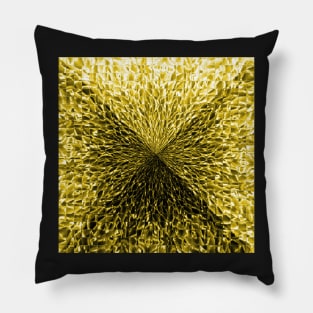 Sacred Geometry 3D Titanium Gold Pyramid Architecture Pillow