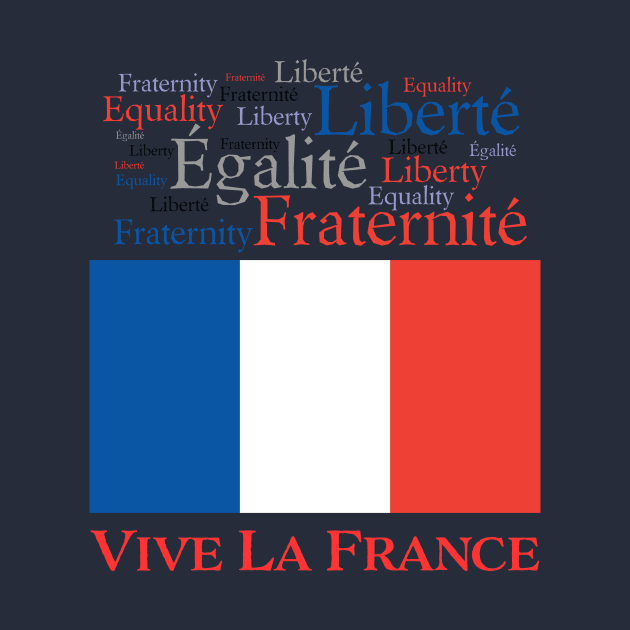 Vive La France French Flag and Motto by AntiqueImages