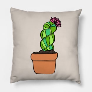 Potted Yarn Cactus Pillow