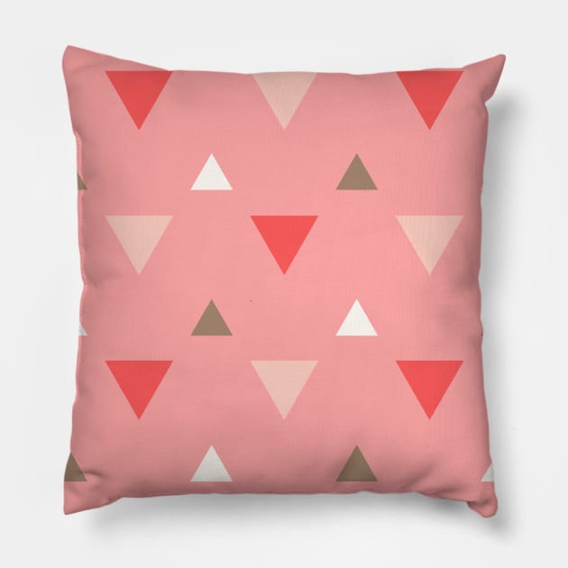 Cute Red Pattern Ethnic Pillow by moonquarius