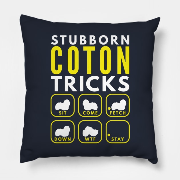 Stubborn Coton Tricks - Dog Training Pillow by DoggyStyles