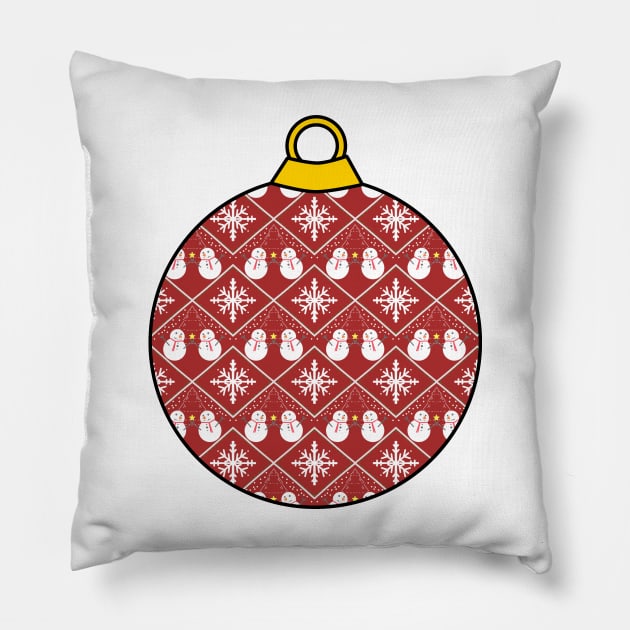 Christmas ornament Red Pillow by Nicostore