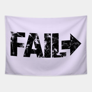 Fail Forward (Black) Self Motivation Tapestry