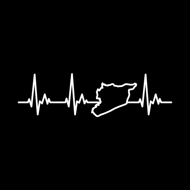 Syria Heartbeat Line by samshirts