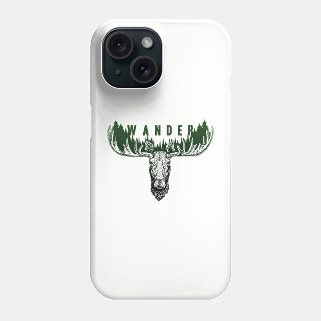 Wander Moose Phone Case by wickeddecent