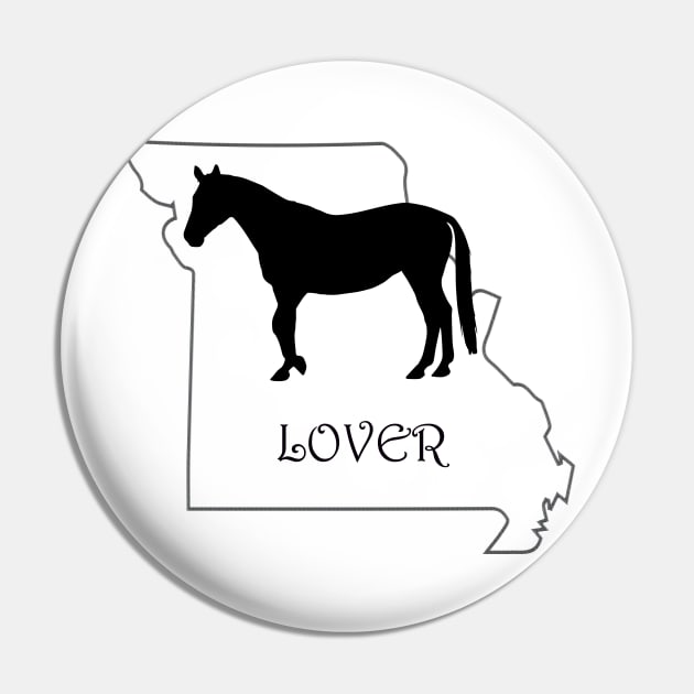 MIssouri Horse Lover Gift Pin by Prairie Ridge Designs