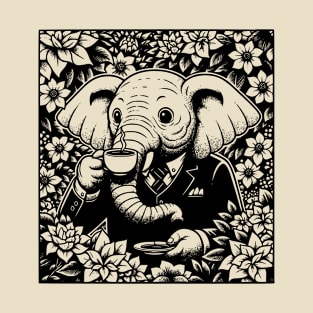 Elephant Floral T-Shirt