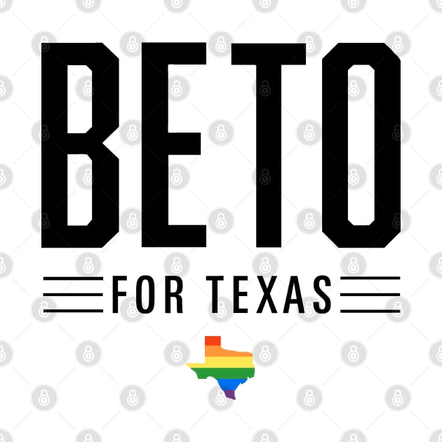 LGBTQ Beto O'Rourke For Texas 2024 | Beto Orourke 2022 Texas Governor | LGBT Gay Pride T-Shirt by BlueWaveTshirts