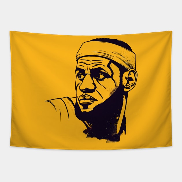 Lebron King James Tapestry by KOTYA