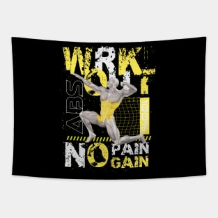 WRKOUT ABS No Pain No Gain Tapestry