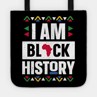 I Am Black History Month African American Black Pride Tote