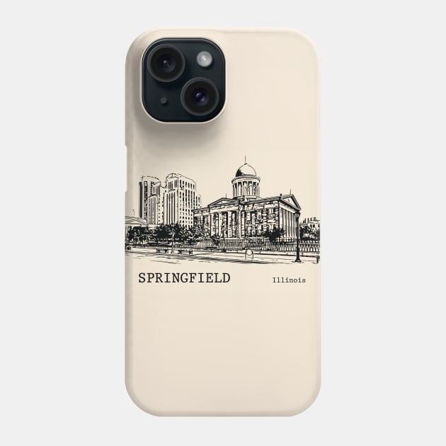 Springfield Illinois Phone Case by Lakeric