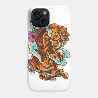 Skating tiger , Hidden Dragon Phone Case