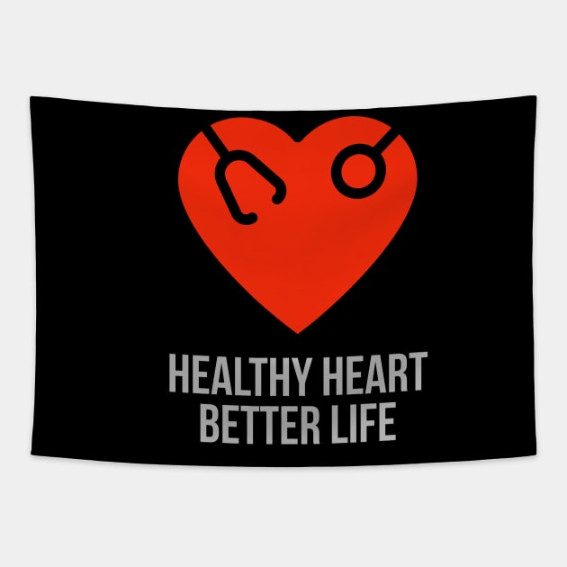 Cardiology, Healthy Heart Better Life Tapestry by docferds