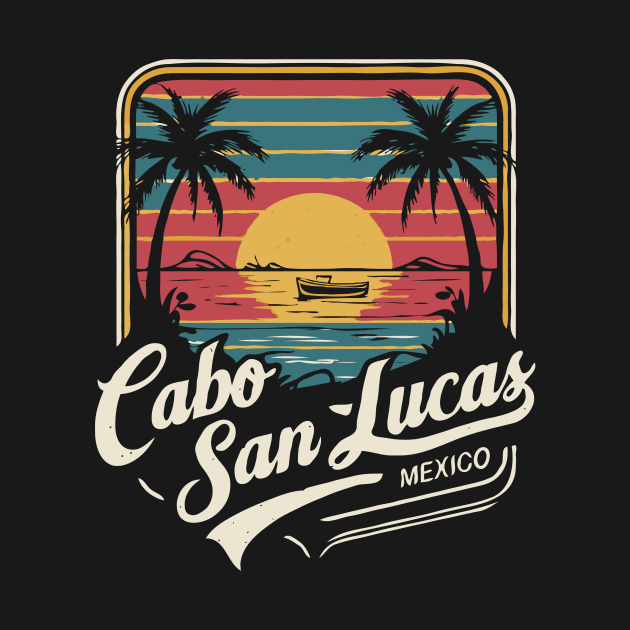 Cabo San Lucas Mexico. Retro Beach by Chrislkf