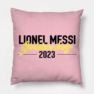 Lionel Messi Golden Boy Pillow