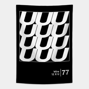 Wire / Minimalist Graphic Artwork Design Tapestry