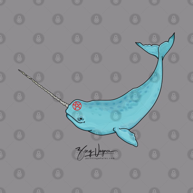 gnarwhal by painting whales