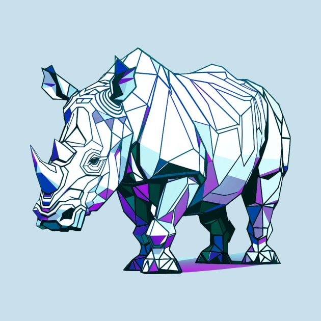 Geometric Rhino by Trip Tank