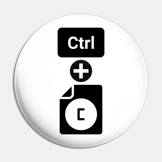 Ctrl + C Design Pin by Bazzar Designs