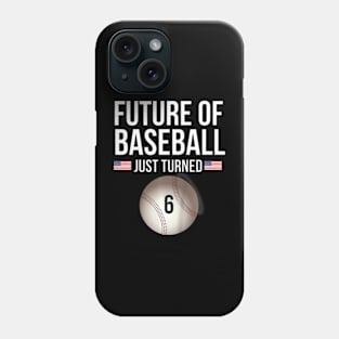 Kids 6Th Birthday Baseball For 6 Year Old Birthday Phone Case