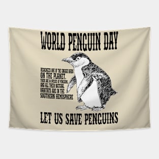 let us save penguins Tapestry