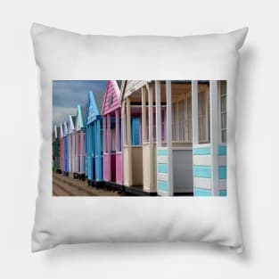 Southwold Beach Huts Suffolk England UK Pillow