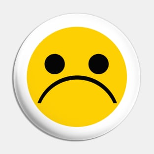 Sad Face Pin