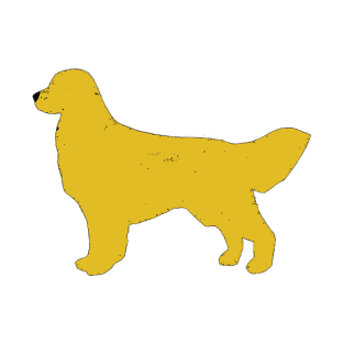 Golden retriever color silhouette T-Shirt