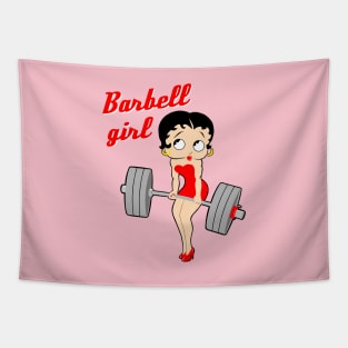 Barbell Girl Tapestry