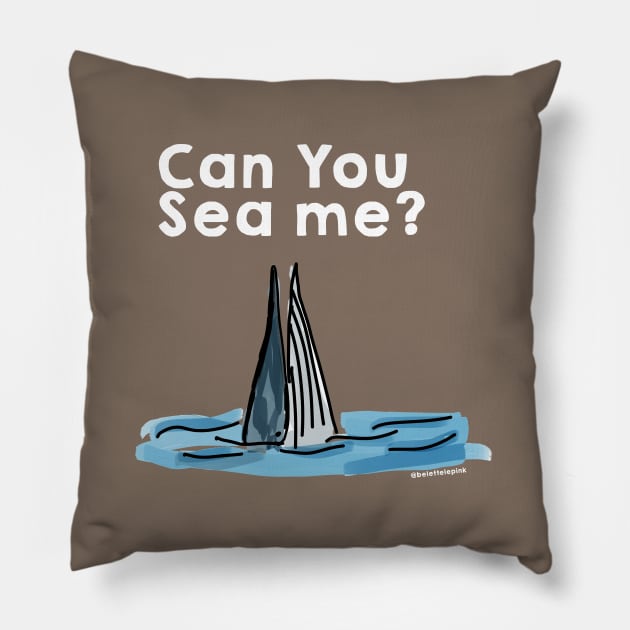 Can you see the whale? Again Pillow by belettelepink