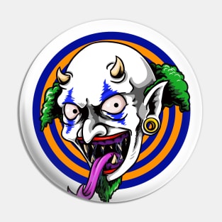 demonic clown Pin