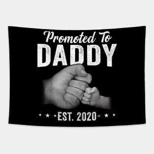 Father_s Day Gifts Promoted To Daddy Est 2020 Tapestry