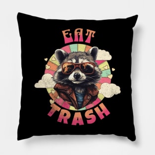 Trash Raccoon: Fine Dining, One Dumpster at a Time! Pillow