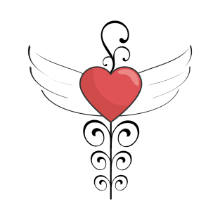 Winged heart tattoo T-Shirt