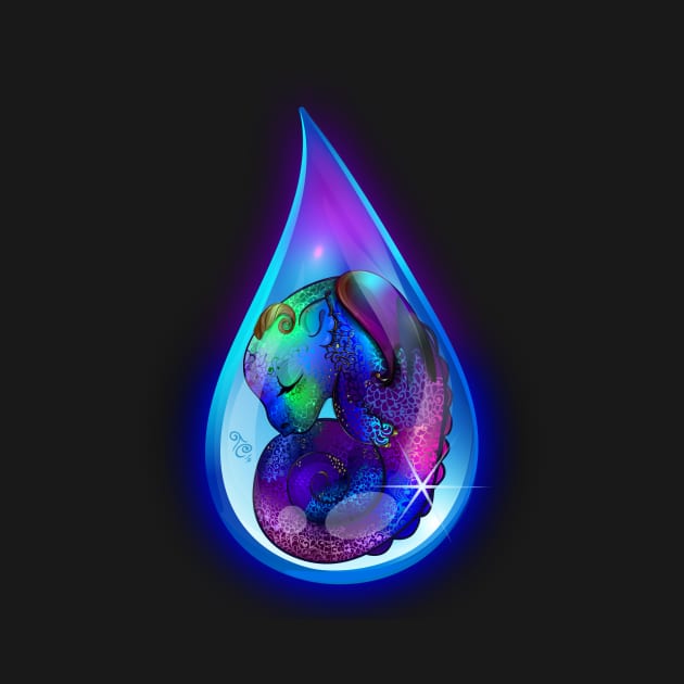 Raindrop Dragon by Toni Tees