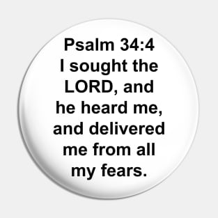 Psalm 34:4  Pin