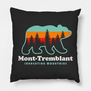 Mont Tremblant Laurentian Mountains Quebec Canada Bear Pillow