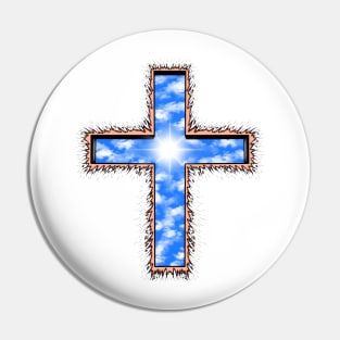 Jesus Christ, cross, holy cross Pin