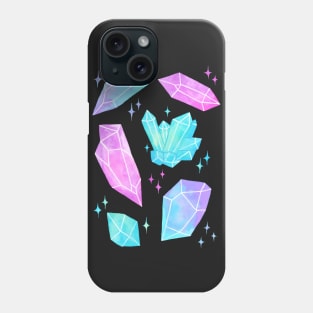 Pastel Watercolor Crystals | Nikury Phone Case